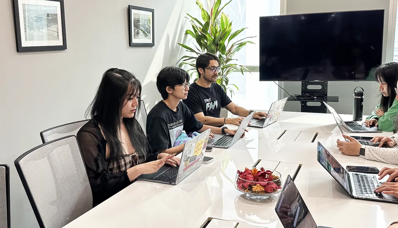 The Adfinity team at work together in the Bangkok office