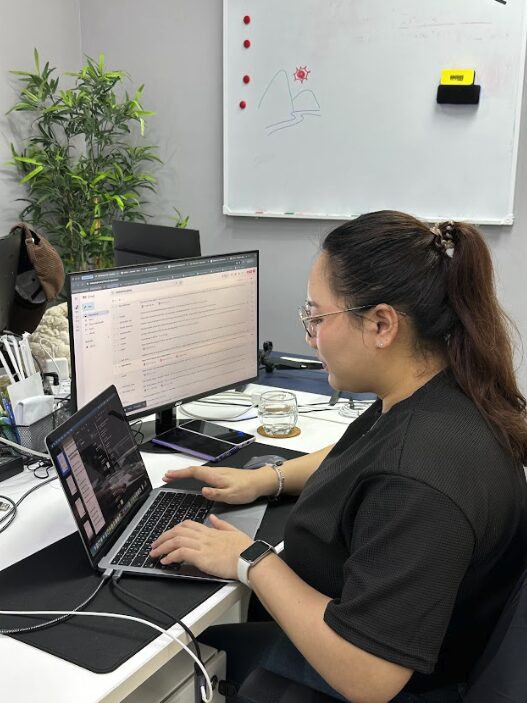 An Adfinity specialist managing client campaigns